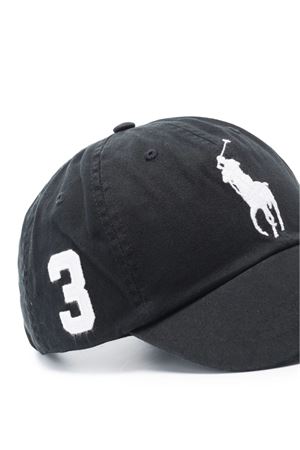 Black cotton baseball cap RALPH LAUREN | 710673584015BLACK